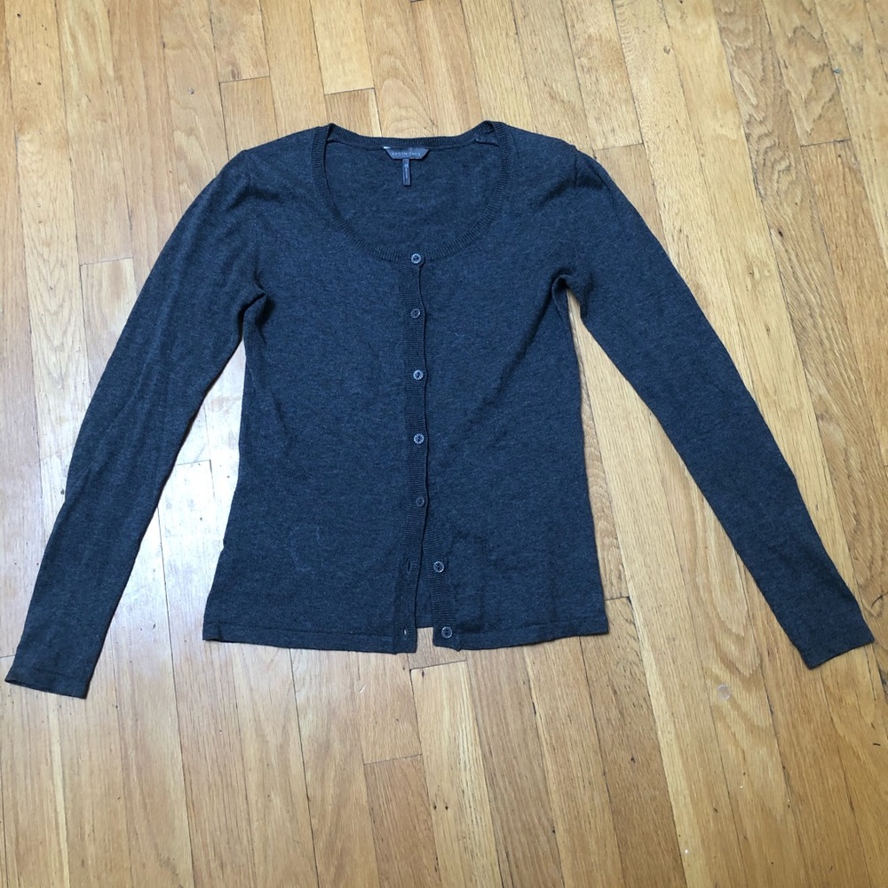 Gray cardigan